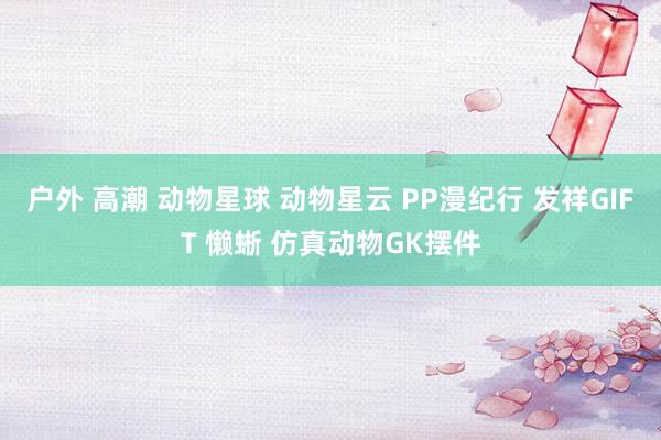 户外 高潮 动物星球 动物星云 PP漫纪行 发祥GIFT 懒蜥 仿真动物GK摆件