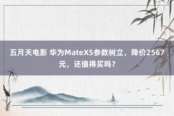 五月天电影 华为MateX5参数树立，降价2567元，还值得买吗？