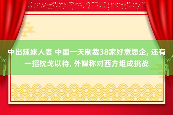 中出辣妹人妻 中国一天制裁38家好意思企， 还有一招枕戈以待， 外媒称对西方组成挑战